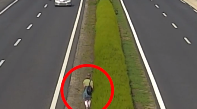 Gyalog indult útnak az autópályán egy szlovákiai nő, Győrbe akart eljutni (VIDEÓ)