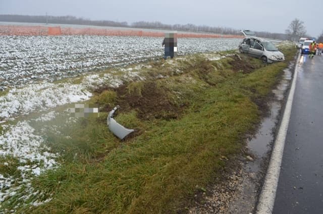 Segítséget nem nyújtott, a zsaruk elkapták a Győrnél balesetet okozó sofőrt