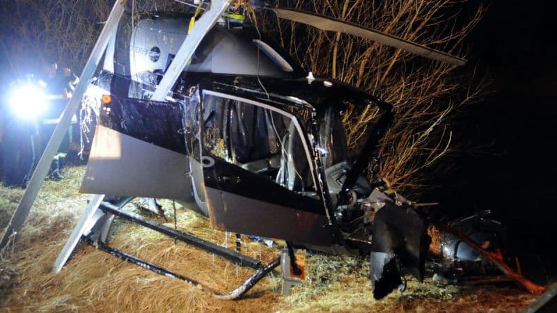 Tizenketten meghaltak egy helikopter-balesetben