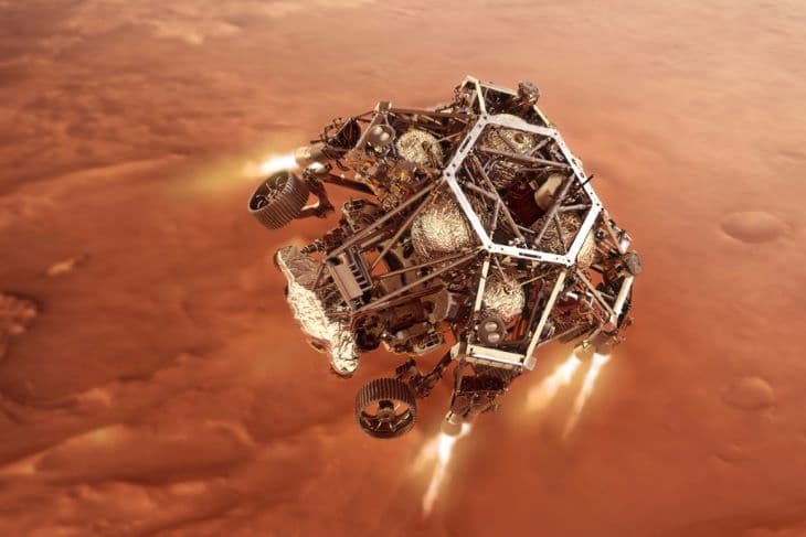 Csütörtökön landol a NASA marsjárója, a Perseverance a vörös bolygón