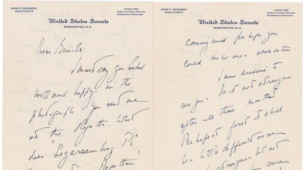 John F. Kennedy svéd szerelméhez írt leveleit bocsátják árverésre