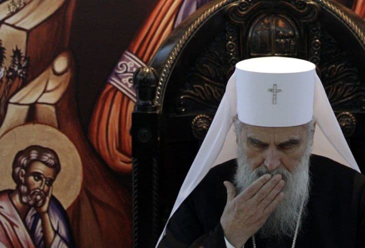 Koronavírusos a szerb ortodox egyház feje