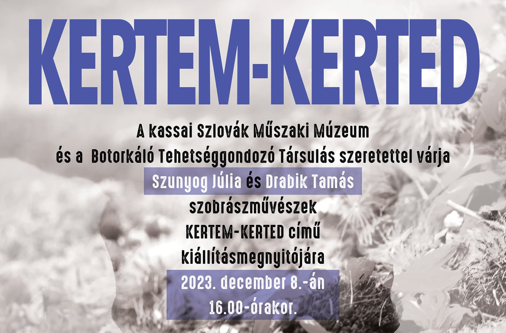 Kertem-Kerted – kortárs kiállítás a művészek anyatermészethez fűződő viszonyáról