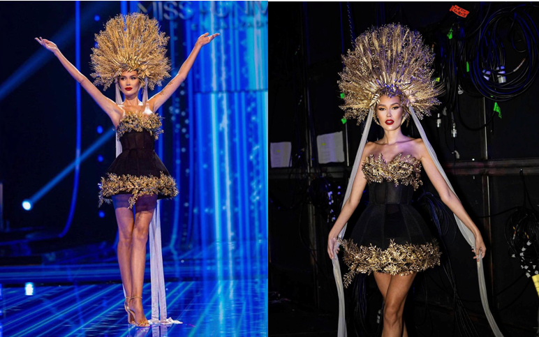 Puha Kinga a Csallóközt szimbolizáló nemzeti viselettel nyűgözte le a Miss Universe közönségét (FOTÓK, VIDEÓK)