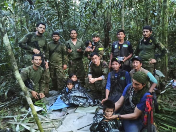 Kiengedték a kórházból a kolumbiai dzsungelből kimentett gyerekeket
