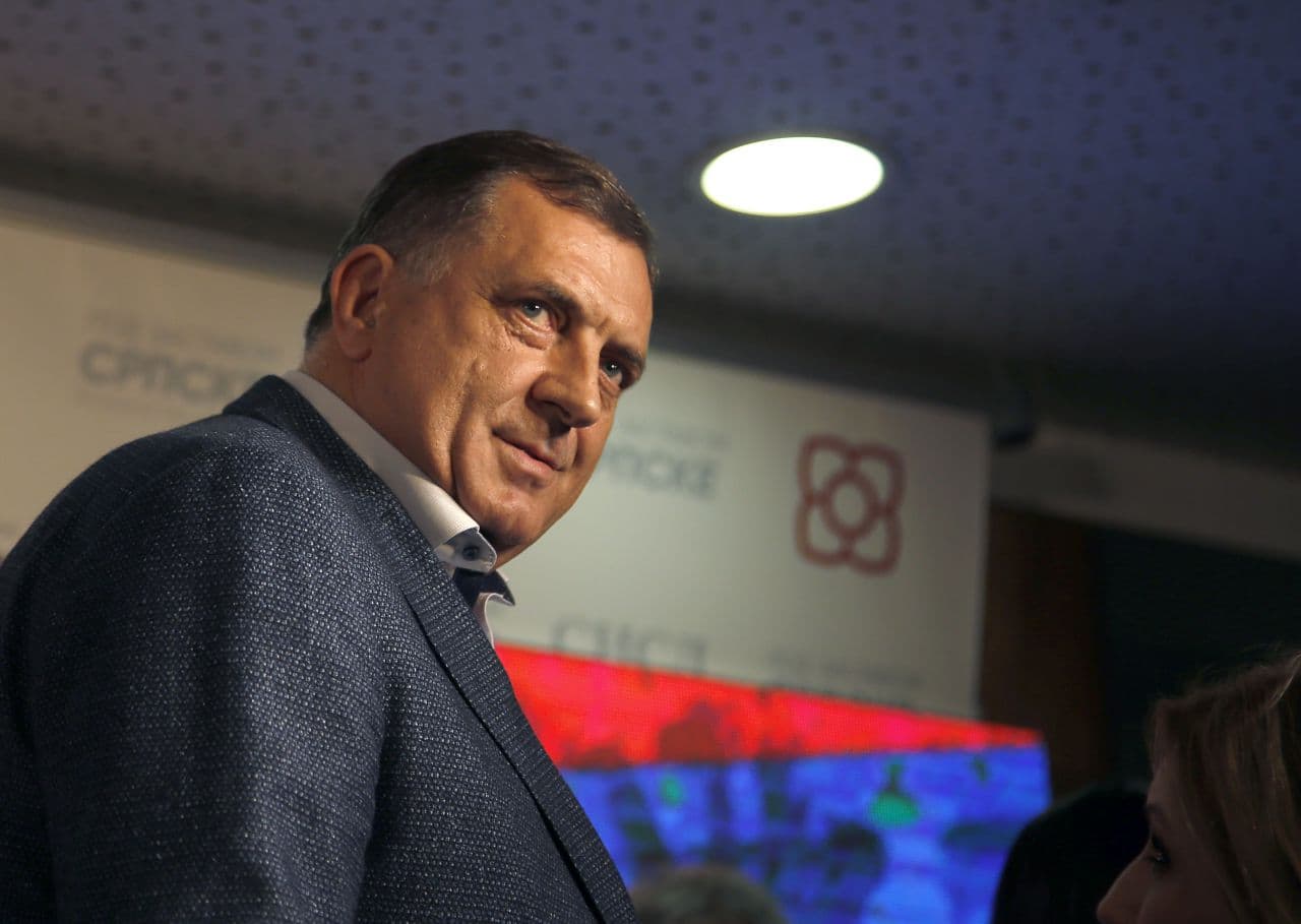 Bejelentette választási győzelmét Milorad Dodik boszniai szerb elnök