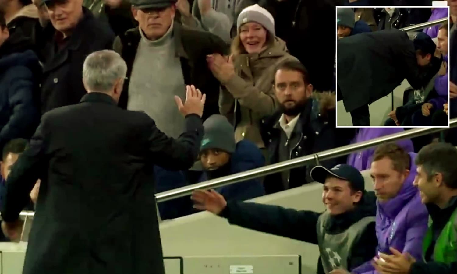 Mourinho köszönetet mondott a labdaszedőnek, amiért a tegnapi BL-meccsen gyorsan odadobta a labdát Serge Aurier-nek – VIDEÓ