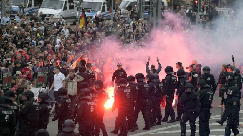 Legalább kilenc ember megsérült a chemnitzi tüntetéseken