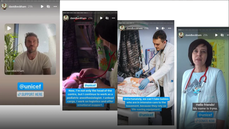 David Beckham ideiglenesen átadta Instagram-oldalát egy ukrajnai orvosnőnek, aki megmutatta a tragikus valóságot