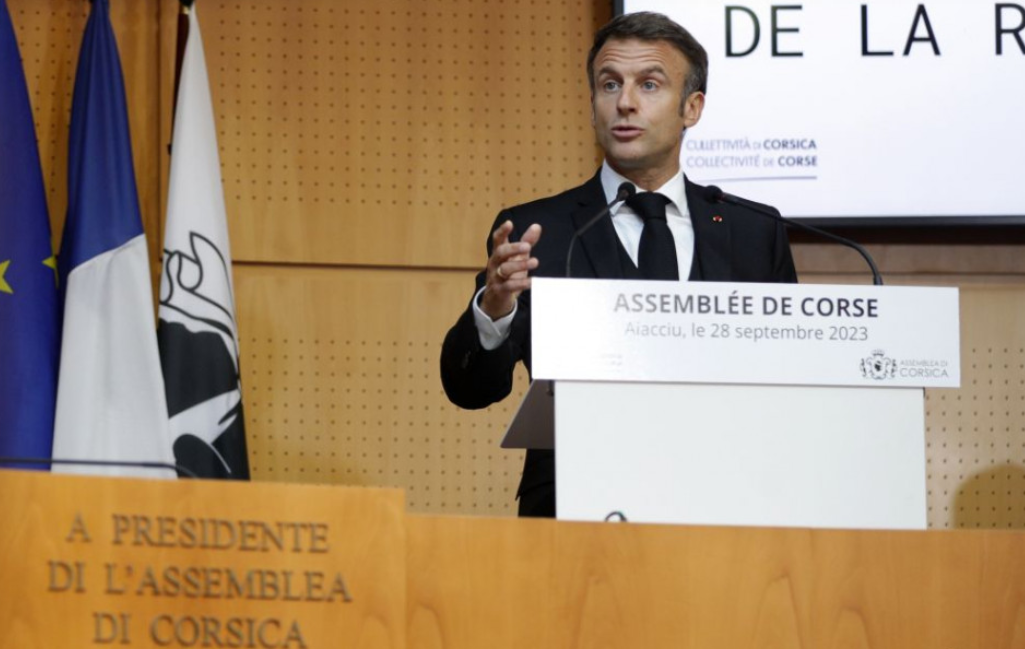 A francia elnök az államon belüli autonómia megadását javasolja Korzika szigetének