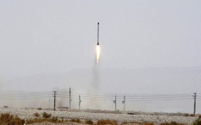 Irán a közelmúltban rakétakísérletet hajtott végre