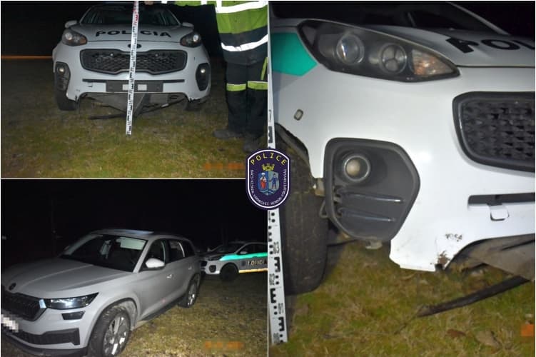 Kis híján elütött egy szlovák rendőrt, majd az autójuknak ütközött egy embercsempész Magyarországon!