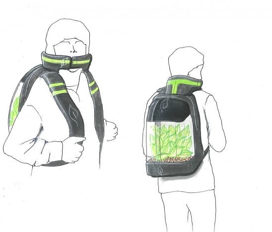 Légtisztító "növényi hátizsákot" tervezett egy holland diák