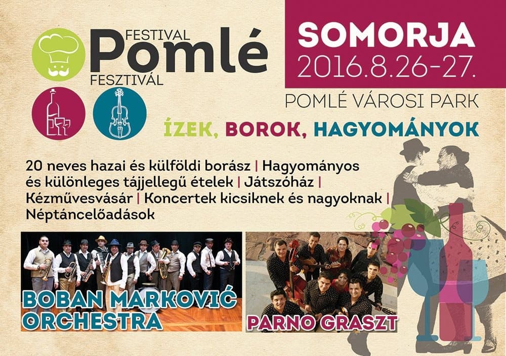 Az immár hetedik évfolyamát élő Pomlé Fesztivál részletes programja