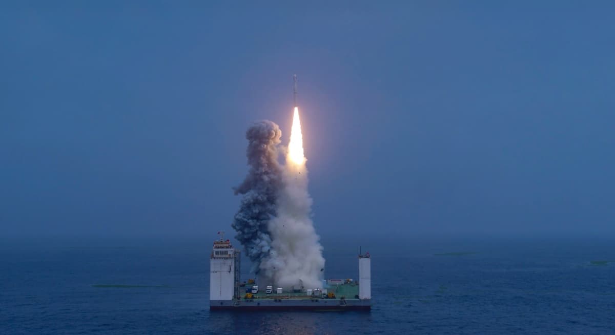Sikeresen fellőttek tengeri platformról egy űrhajót Kínában