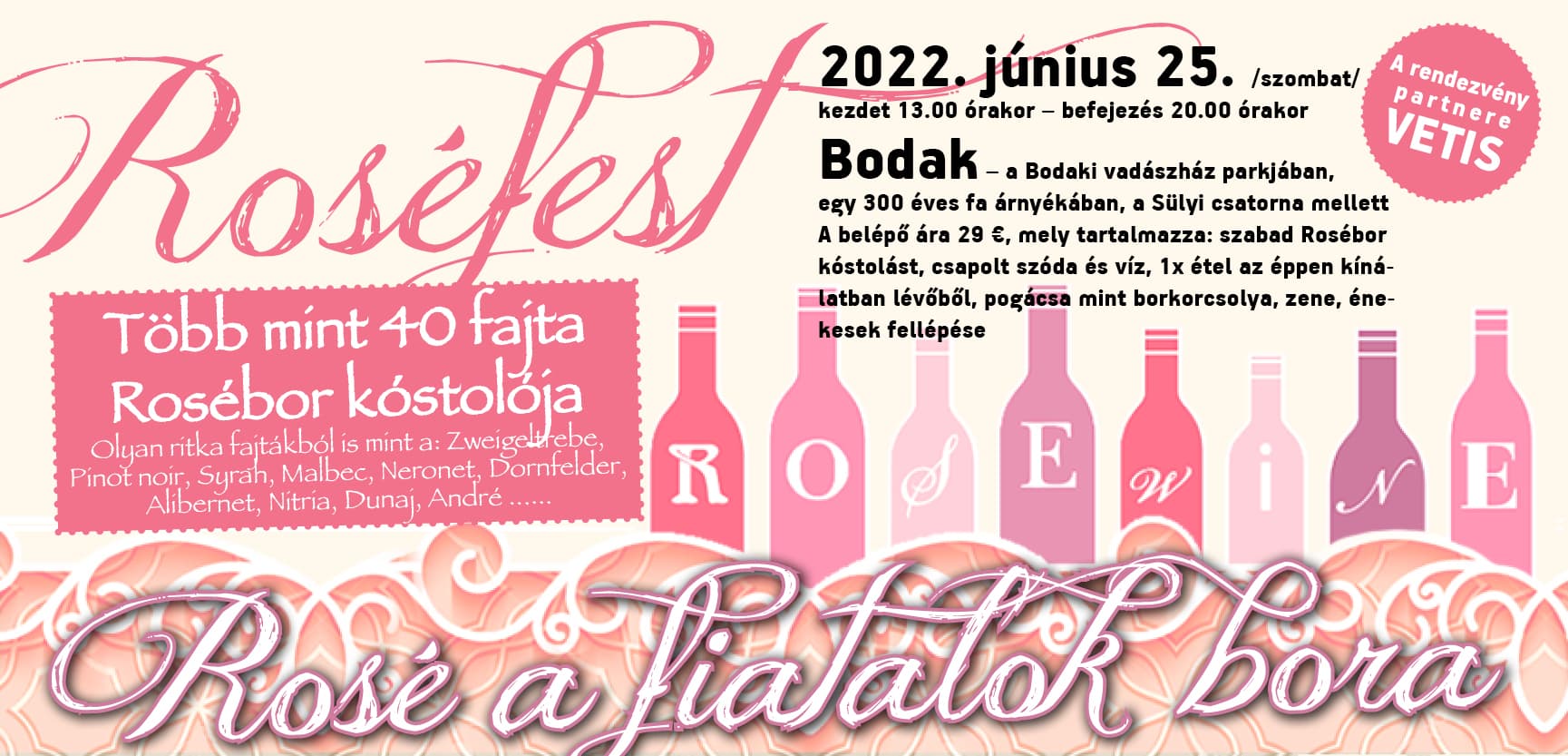 ROSÉFEST - a rosé borok kóstolója