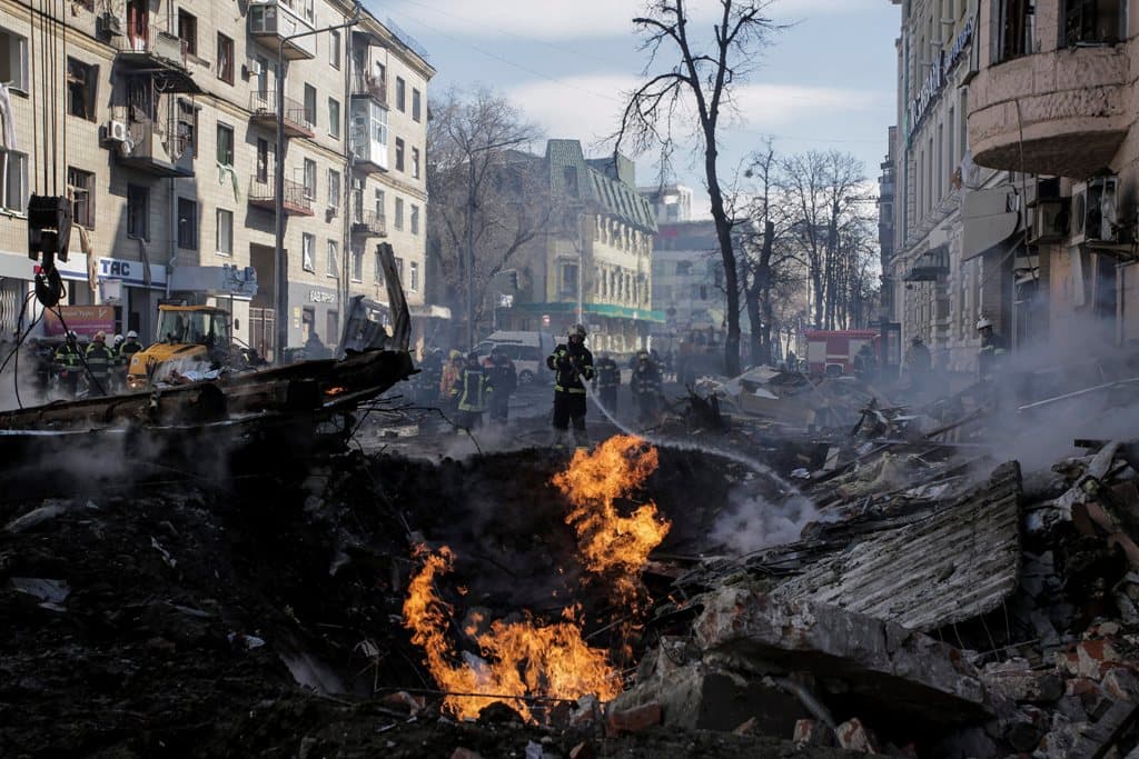 Erős robbanások rázták meg Kijev központját a reggeli órákban