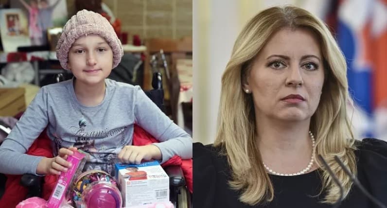 Egyvalamit kér Čaputovától a 10 éves beteg kislány