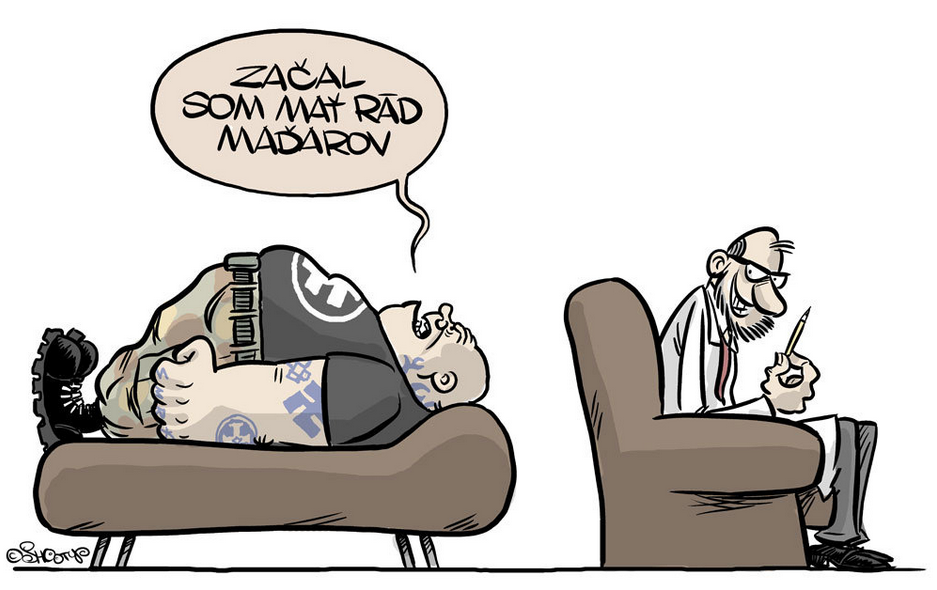 Most, hogy a szlovák nacionalisták Bősért aggódnak, mindenki gondolkodjon el Shooty karikatúráján