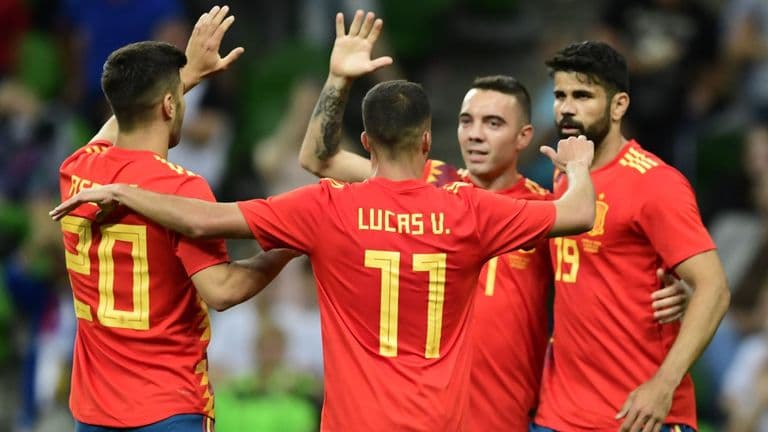 Vb-2018 - Hajrágóllal nyertek a spanyolok felkészülési mérkőzésen