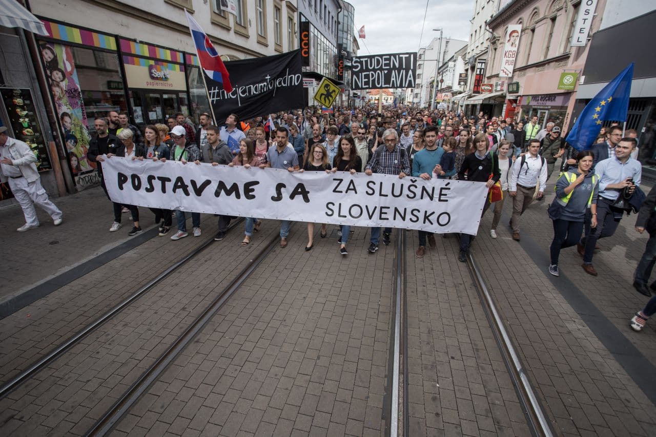 Jön az újabb tüntetés a Tisztességes Szlovákiáért!