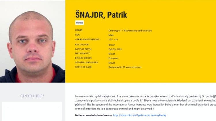 PROFIK: Csehországban elkapták, a szlovák biztos urak meg szabadon engedték az egyik keresett szlovák bűnözőt