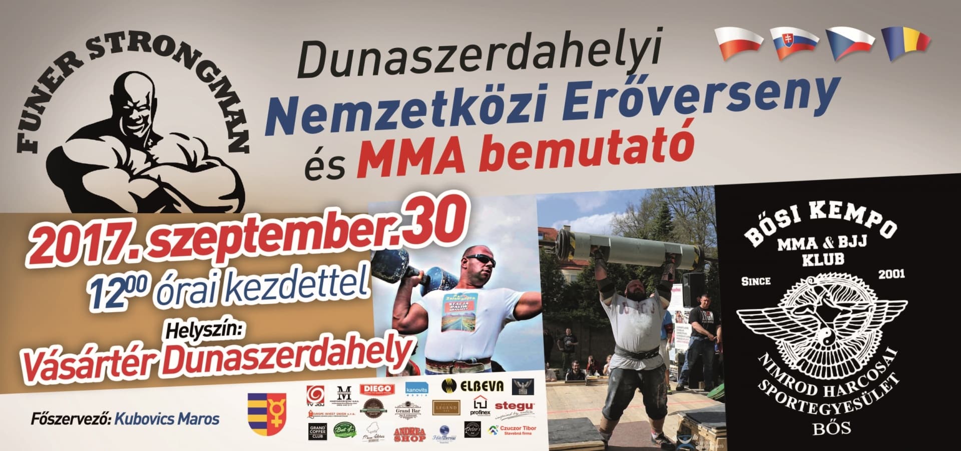 Nemzetközi erőverseny és MMA bemutató Dunaszerdahelyen!