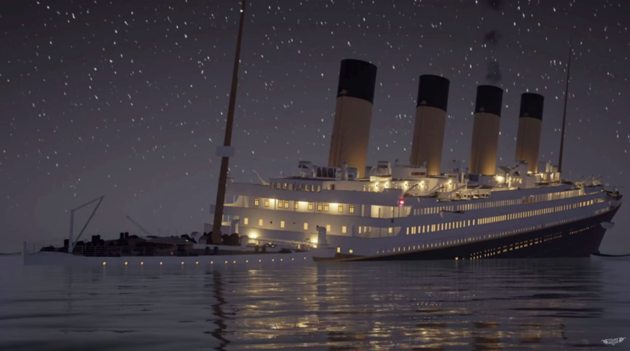 Végignézheted, ahogyan elsüllyed a Titanic