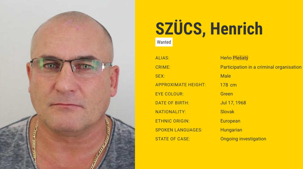 Van még szlovákiai magyar maffiózó Európa legkeresettebb bűnözői között