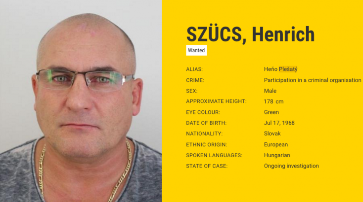 Önként feladta magát a rendőrségen Szlovákia egyik legkeresettebb bűnözője, Szűcs Henrich! 