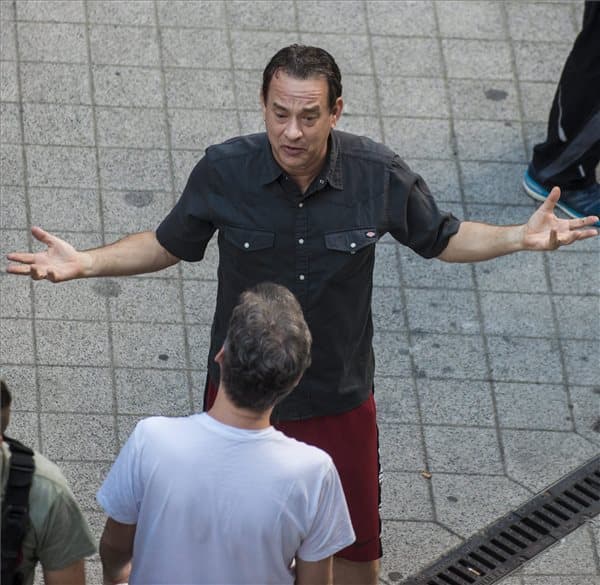 Tom Hanks Budapesten épp a Da Vinci Kód - Infernót forgatja