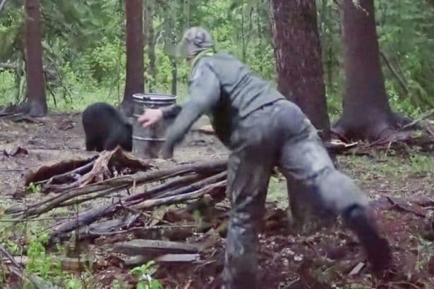 BRUTÁLIS: GoPro kamerát szerelt a lándzsájára, azzal gyilkolta meg a medvét egy vadász