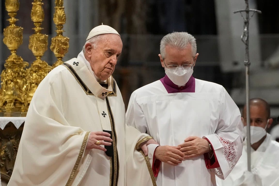 Ferenc pápa "tiszta lelkiismeretű" papi szolgálatról beszélt nagycsütörtökön
