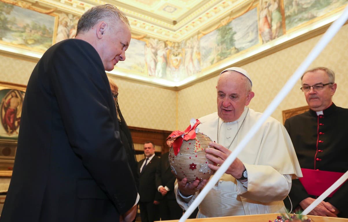 Kiska a pápával találkozott (FOTÓK)