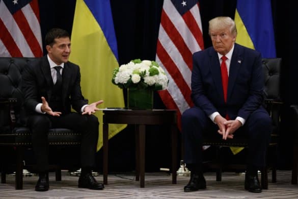 Az ukrán államfő szerint a Trumppal folytatott beszélgetésben nem volt szó "valamit valamiért" kérésről